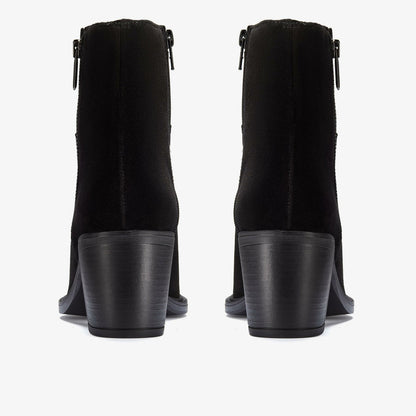 Jesse Zip Black Suede | Clarks outlet