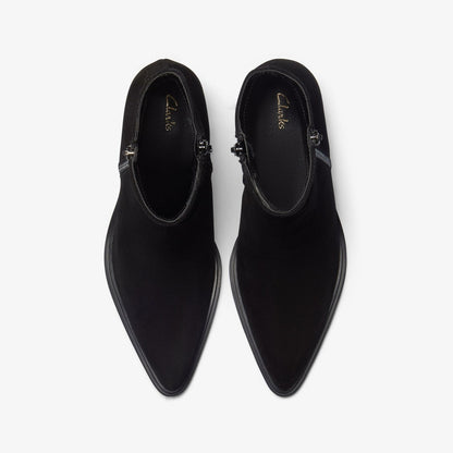 Jesse Zip Black Suede | Clarks outlet