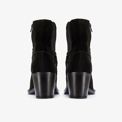 Jesse Buckle Black Suede | Clarks for sale