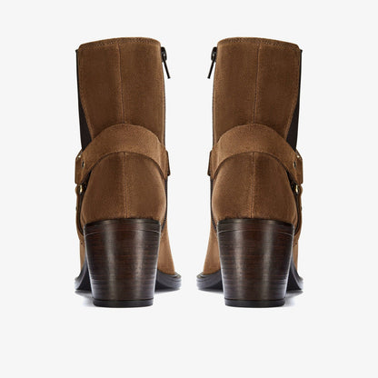 Jesse Buckle Dark Tan Suede | Clarks Sale