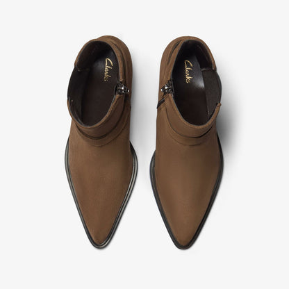 Jesse Buckle Dark Tan Suede | Clarks Sale