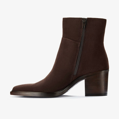 Jesse Zip Dark Brown Suede | Clarks discount