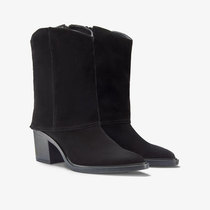 Jesse Mid Black Suede | Clarks online