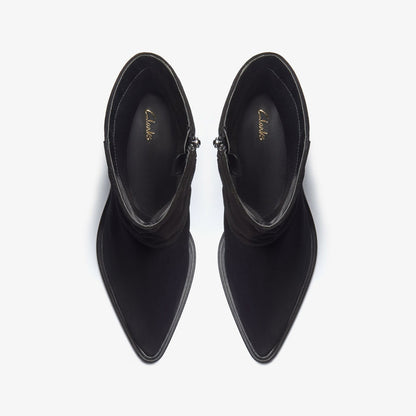 Jesse Mid Black Suede | Clarks online