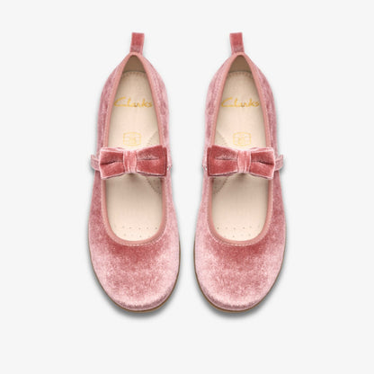 Charm Bow Kid Dusty Pink | Clarks for sale