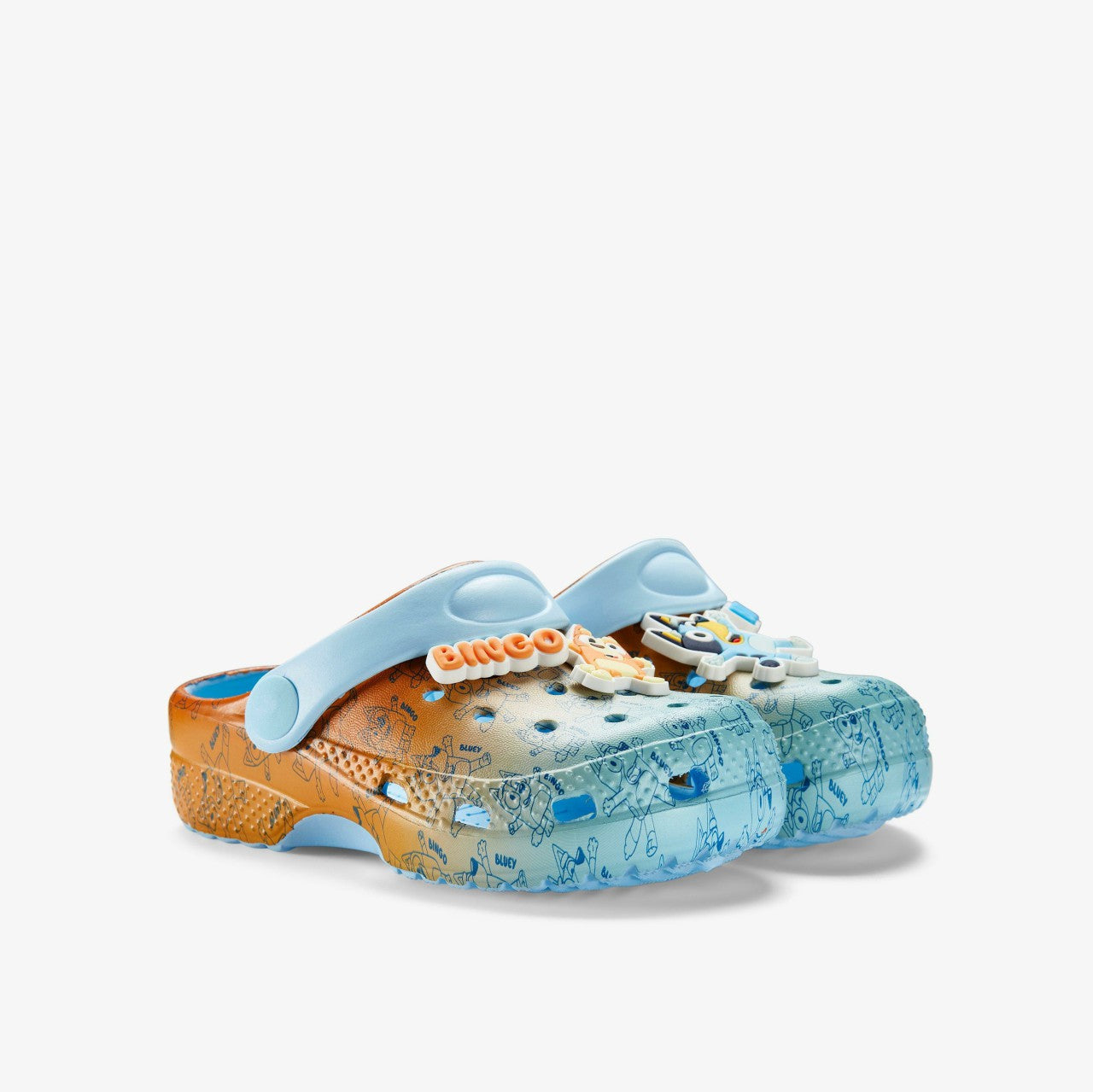 Bluey Fade Clog Kid Blue Combination | Clarks discount