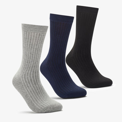 Socks 3 Pack Size 6-11 Mutlicolour Black Multicolour | Clarks online