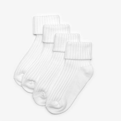 White Socks 4 Pack 1 - 2 Years White | Clarks for sale