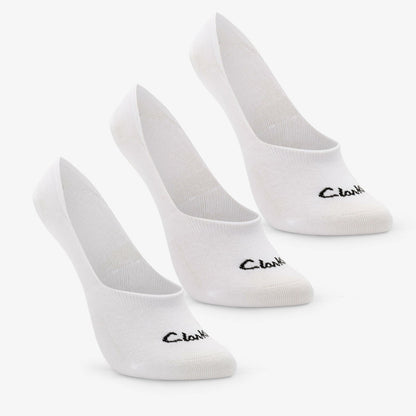 Sock Liners 3 Pack Size 2-8 White | Clarks on Sale