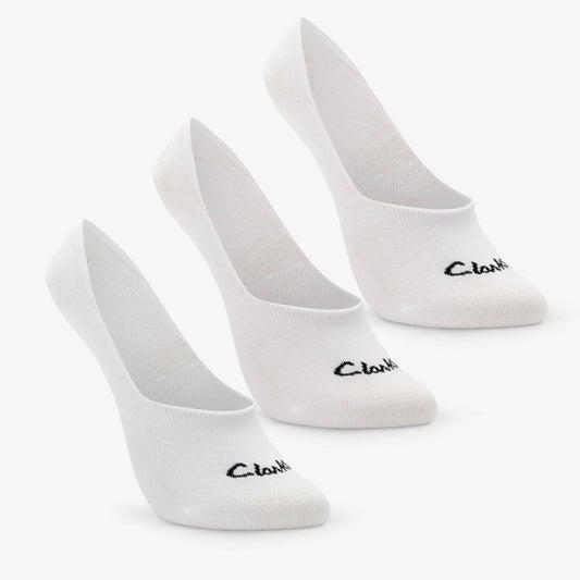 Sock Liners 3 Pack Size 2-8 White | Clarks on Sale