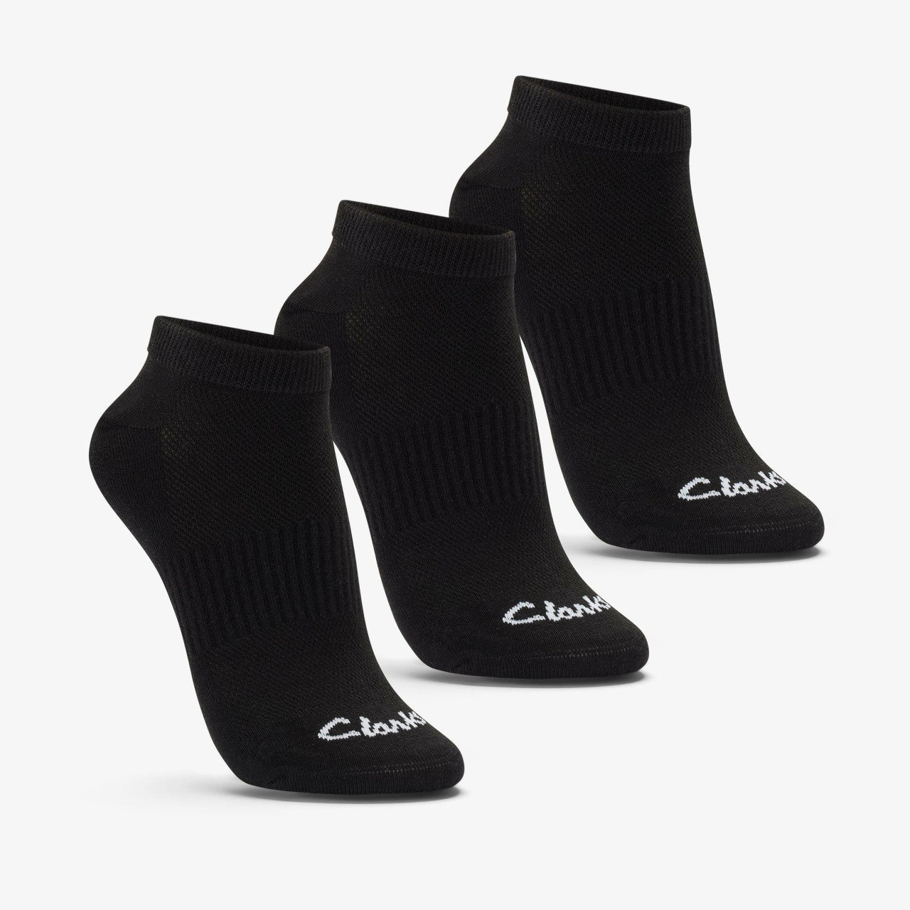 Ankle Socks 3 Pack Size 2-8 Black Black | Clarks for sale