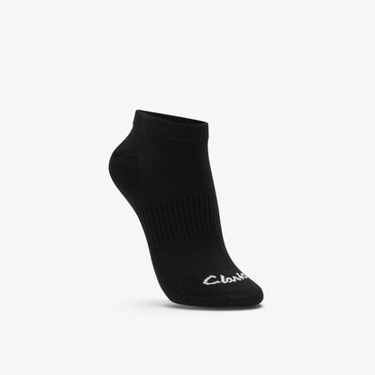Ankle Socks 3 Pack Size 2-8 Black Black | Clarks for sale